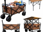 Opvouwbare transportwagen LUARO 2-in-1 met tafeltje