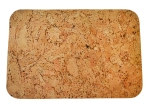 Kurken placemats rechthoekig met afgeronde hoeken 36 × 25 cm, set van 6 stuks