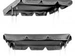 Dak voor tuinschommel 200 x 120 cm waterdichte hoes grijs ModernHome