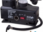 Compressor pomp voor auto 230 V / 12 V 250 PSI met manometer