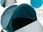 Zelfopzettend strandtentje TRIZAND 200 × 120 × 110 cm