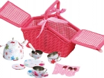 Roze picknickmand met servies small foot