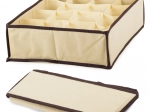 Beige lade-organizer voor ondergoed en sokken