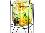 Glazen drankdispenser met kraan en standaard 4,2 l