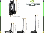 Opvouwbare transportkar met telescopische handgreep 40 kg