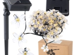 Zonne Tuinlampen in de Vorm van Bloemen 7m 50 LED Warm Wit