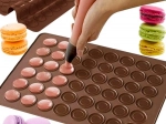 Siliconen mat voor macarons en koekjes