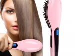 Elektrische haarborstel om haar te stijlen met LCD-display