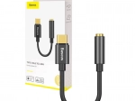 Baseus USB‑C naar 3,5mm audio-adapter – zwart