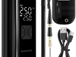 Elektrische draagbare luchtpomp 150 PSI met 6000 mAh powerbank en LED-zaklamp