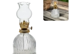 Glazen petroleumlamp 7,7 × 7,7 × 17,5 cm