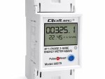 Enfasige kWh-meter voor DIN-rail met lcd, led-indicatie en RESET-functie 230 V 60 A