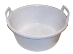 Kunststof teil 56 cm met handgrepen, graniet