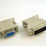 Adapter DVI naar VGA (DVI-I 24+5 pin, man naar VGA HD15, vrouw)