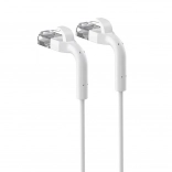 netwerkkabel cat.6a u/ftp 10 m met buigzame connectoren – wit