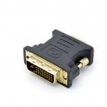 Adapter DVI M naar VGA F verguld