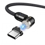 Magnetische USB‑C-kabel 2 m met hoekstekker van Maclean Energy