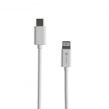 Natec Prati kabel Lightning naar USB‑C 2 m MFi wit