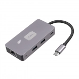 Adapter HUB USB-C 7-in-1 HDMI USB SD/TF RJ45