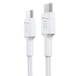 GC PowerStream USB‑C naar USB‑C kabel 30 cm, PD 60W, QC 3.0, wit