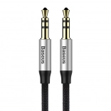 Baseus audiokabel 3,5 mm jack – gevlochten, vergulde connectors, 1,5 m