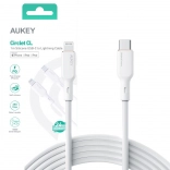 CB-SCL2 Witte siliconen Lightning-USB‑C kabel | USB Power Delivery USB‑PD | 1,8 m | 27 W | 3 A | MFi Apple