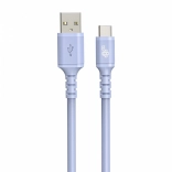 USB‑C USB-kabel siliconen 1 m paars