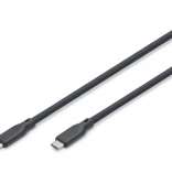 Siliconen USB‑C-naar‑USB‑C-kabel, USB 4 Gen3 40G 8K 240W, 0,5 m zwart