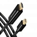 Actieve kabel Mini DisplayPort naar HDMI 1.4, 1,8 m — AXAGON