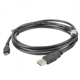 USB 2.0-kabel micro USB AM–MBM5P 1,8 m zwart