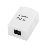 Lanberg netwerkaansluiting voor wand RJ45 Cat 5E wit