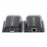HDMI-extender via Ethernet Cat5e/6/6a/7 tot 60 m met IR-ontvanger, zwart