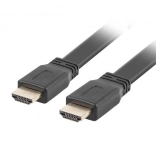 Platte HDMI-kabel 2.0 1,8 m zwart 4K 60 Hz van massief koper