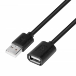USB-verlengkabel 1,8 m zwart