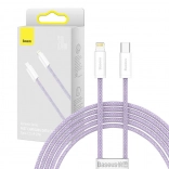 Baseus USB‑C naar Lightning-kabel 20W 2m paars