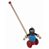 Houten duwspeelgoed Molletje met belletjes