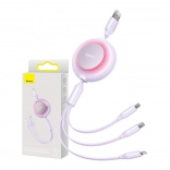 Baseus Bright Mirror II Series intrekbare 3-in-1 snellaadkabel