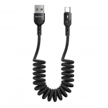 Spiraal USB–USB‑C kabel Mcdodo Omega 1,8 m zwart