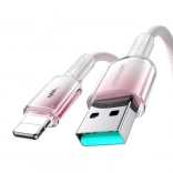 Joyroom kabel USB‑A naar Lightning 3 A, 1,2 m, wit