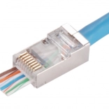 Doorvoer afgeschermde RJ45-connector kat. 5e (verpakking 100 stuks)