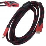 HDMI-kabel 2.0 4K 3D, 3 m, vergulde connectoren, gevlochten