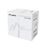 lanberg utp-kabel cat 5e cu 305 m, massief, blauw, fluke-certificering