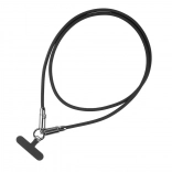 USB‑C-kabel 2‑in‑1 met telefoonusje 1 m zwart