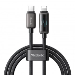 Oplaadkabel Mcdodo met USB‑C en Lightning‑connector en LED‑display