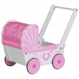 Houten poppenwagen Ecotoys