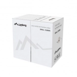 LANBERG UTP Cat.5e massieve koperen installatiekabel 305 m – grijs