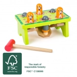 Hamerspel SMALL FOOT Mollentjes van FSC-hout