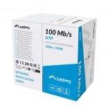 Kabel LAN UTP 100MB/s CCA 100m grijs