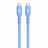 Siliconen blauwe kabel USB C - USB C 1m
