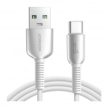 Joyroom USB-A naar USB-C kabel 3A, gevlochten, 1,2 m, grijs